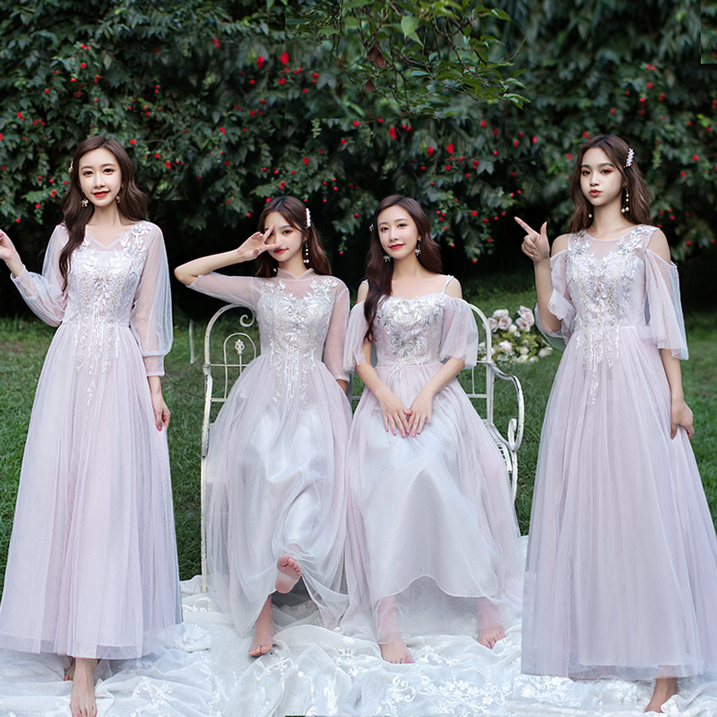 Loss to deal with no-no-no-change bridesmaid's best friend's dress 2022 new fairy temperament sisters dress in a long version