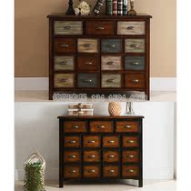 Factory direct lockers do old classical American shoe cabinet display cabinet partition Cabinet Gallery gallery cabinet decoration cabinet