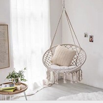 ins Nordic wind hanging chair folk juku cotton rope fluidics indoor girl princess net red autumn thousands of lazy people cradle chair
