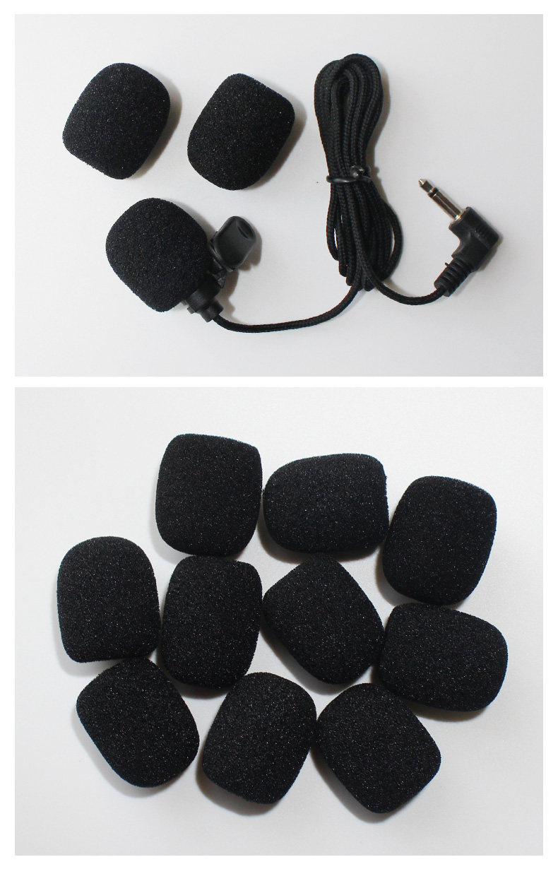 鹅颈会议话筒套 头戴 领夹麦海绵套桌面台式小咪罩防风绵10个包邮