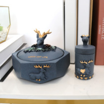 Nordic Creative Ashtrays With Cover Personality Trends Office Anti-Grey Large Smoke Cylinders Home Living Room Tea Table Hem