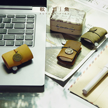 Saury cowhide mini notebook tn small notebook portable portable notepad 2021 pocket hand book