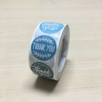 Customized roll sealing stickers flower thanks for handmade wedding decoration stickers label