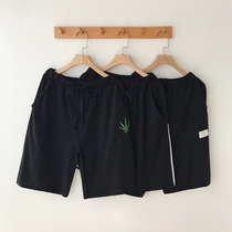 Cotton pajama pants mens summer shorts loose five-point home sports leisure can be worn outside pants home pants thin