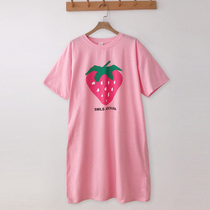 Cotton Nightdress Women Summer Long Thin Sweet Students Korean Pajamas Home Clothes Loose Large Size 200 Jin Pregnant Women