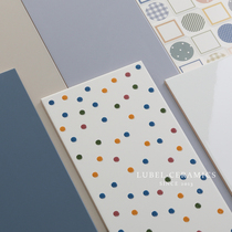 Color net red tile Wall tile Floor tile Nordic childrens bathroom Kitchen toilet Bathroom Toilet Balcony