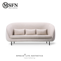 Masfino Norse minimalist hipster candy-colored small apartment living room balcony two-tone double hot dog sofa