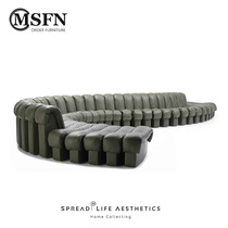 Masfino DS-600 modern light luxury designer serpentine module sofa free combination connection sofa