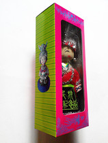 Guizhou handicraft ethnic doll boutique pvc transparent packaging box companion gift box batik painting tote bag