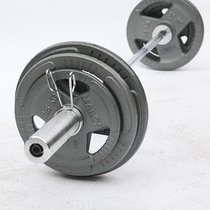 Large hole paint piece dumbbell 20kg home mens fitness training arm muscle 150kg weightlifting barbell set