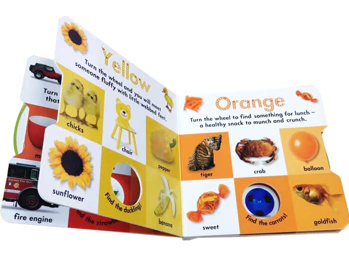 【中商原版】边学边转:颜色 英文原版 英文纸板书 turn and learn