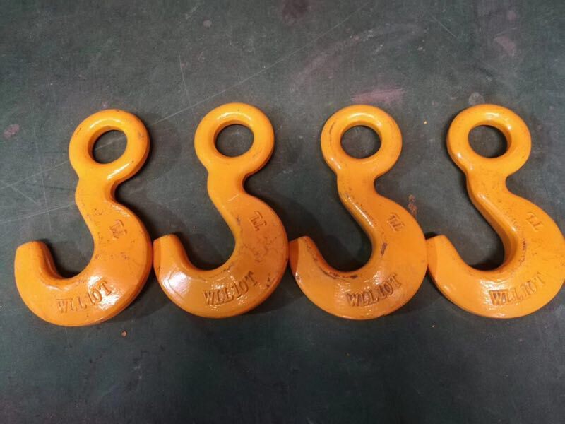 集装箱吊钩/起重吊钩索具吊钩10吨直角45度左右型吊钩货柜钩钩子