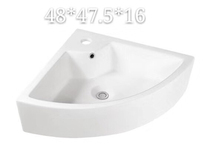 Large hanging basin ceramic corner basin small apartment washbasin Wall wash basin toilet triangle corner wash pool