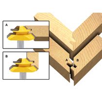 New bevelled mortise and joinery knife 45-degree joinery knife upscale woodworking milling cutter 1 2 handle 1 4 shank line knife right angle knife