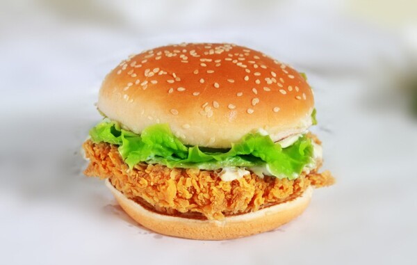 立信 香辣鸡腿堡 香辣鸡排 鸡腿汉堡肉 口味偏辣 油炸半成品 10片