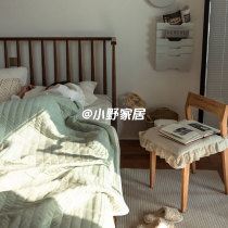 Cool Summer丨Cotton Knitted Summer Cool Quilt Cotton Soft Naked Sleeping Thin Quilt Washed Single Double Blanket