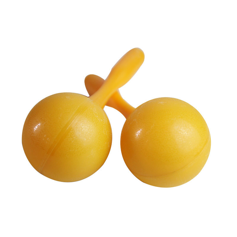 精品乐器 塑料圆头沙球 早教儿童舞蹈奥尔夫乐器音乐教具沙锤砂球