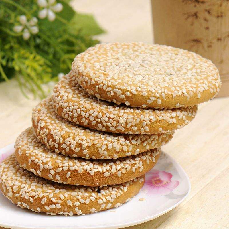 飞霞麻饼500g 小袋装四川巴中特产散装称重点心零食芝麻饼糕点