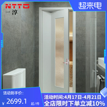 Yihong Japan same homogeneous environmental protection solid wood composite paint door bathroom door three or seven folding door