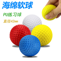 Golf sponge ball teaching indoor practice with PU elastic practice ball childrens toys multi-color soft ball pet ball