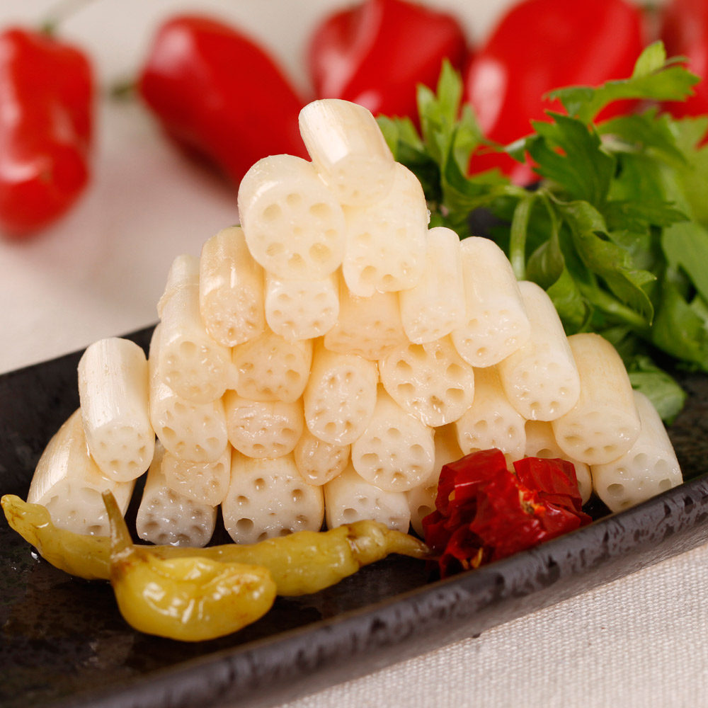 湖北特产泡菜 洪湖井力泡藕带 泡椒藕带 酸辣脆爽 400gx3袋