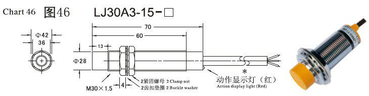 ИК-выключатель 正品沪工电感式接近开关感应传感器lj30a3-10-j/ez交流ac二线常开 Omkqn