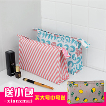 Portable cosmetic bag female large capacity ins Wind cosmetic bag Super fire cute Japanese lipstick cosmetics storage bag