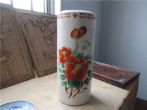 The Cultural Revolution old hat cylinder Cultural Revolution Porcelain Whole Goods Complete Cultural Revolution Pendulum Ware Old Movie Props