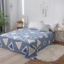 Cotton calico gray sheets Single-piece single double student dormitory bunk bed Cotton simple triangle quilt