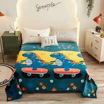 Dinosaur blanket thickened coral fleece blanket Autumn and winter air conditioning cover blanket Single double student 1 2 meters 1 5m1 8