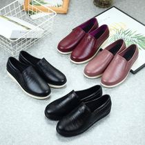 Casual Short Drum Fashion Thick Bottom Spring Summer Waterproof Shoes Women Rain Shoes Women Rain Boots Light Mouth Soft Bottom Working Home Flat Bottom