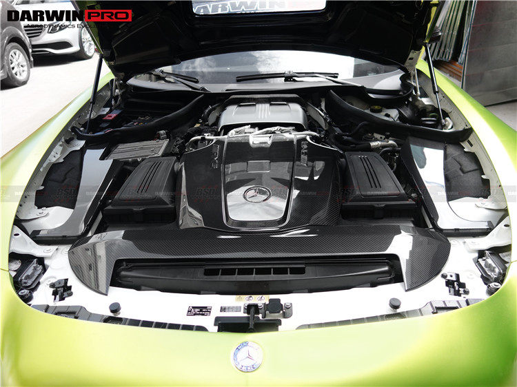 darwinpro适用于奔驰amg gt gts的oem版改装碳纤维发动机盖引擎罩