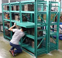 Ningbo drawer type mold frame four-layer twelve-grid mold frame heavy storage shelf mold storage rack can be customized