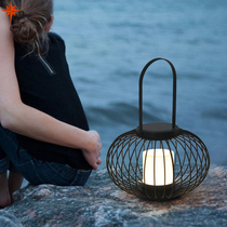 Outdoor Grass Terrace Lamp New Chinese Style Courtyard Lamp Roof Terrace Terrace Hand Cage Lamp Hotel Villa for sale with view lamp