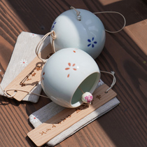 Handmade ceramic windbell hanging decoration day style and wind bedroom pendant Home Decorative Goods Creative Graduation Season Birthday Present