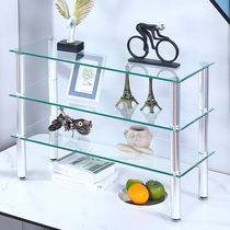 New Products Show Shelf Gift Toy Shelving Cabinet Transparent Tempered Glass Lego Cabinet Home Living Room Floor Shelving