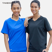 Tim Boqi summer yoga sports running short-sleeved womens loose top quick-drying T-shirt casual thin professional fitness clothes