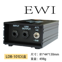 EWI LDB101 single channel DI box directly injected into the box guitar bass keyboard electroacoustic instrument performance recording