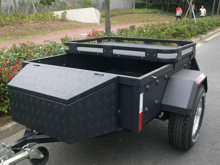 硬汉装备-x9越野小拖车房车铝车厢露营拖挂车不锈钢箱个性定制