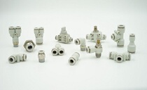 High quality white quick connector cross four-way PZA-8 6 4 10 12 plug 4 6 8 10 12mm gas