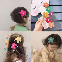 Young Korean children's hollow hairpins Girls' net red flowers BB with cute hairpin baby pin hairpins