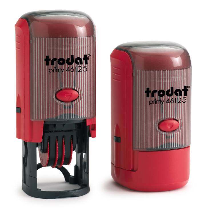 卓达trodat 翻斗回墨印 姓名日期可调印章 qc pass 质检章 圆25mm