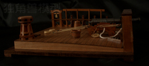 Doodle model Studio (Unicorn) ancient battleship Deck 8-pounder gun scene model kit