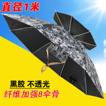 Fishing Umbrella Cap Headwear Type Big Bucket Hat Umbrella Overhead Umbrella Double-layer Folding anti-rain and rain-proof beach hat umbrella Outdoor