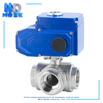 Q915F Q914F electric three-way ball valve screw ball valve internal thread ball valve DN15-DN80