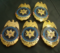 American badge American United metal badge waist badge badge pure copper