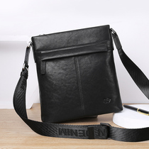 American Bison Shoulder Bag Mens Head Cowhide Casual Shoulder shoulder bag Fashion Business Mens Bag