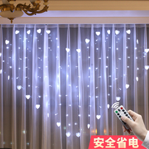 Love curtain light LED color light net red room decoration ins birthday surprise proposal decoration indoor star light string