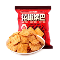 New product (Three Squirrels_Ground Pot Crisps 18g*16 pack) spicy snacks to relieve cravings