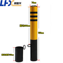 Galvanized buried warning column isolation road pile Movable Column fixed anti-collision parking pile parking lot traffic facilities